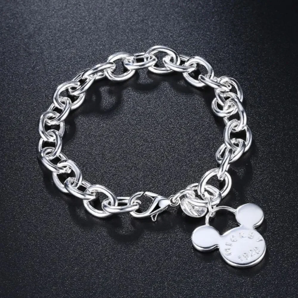 Disney's Mickey Mouse Silver Plated Bracelet